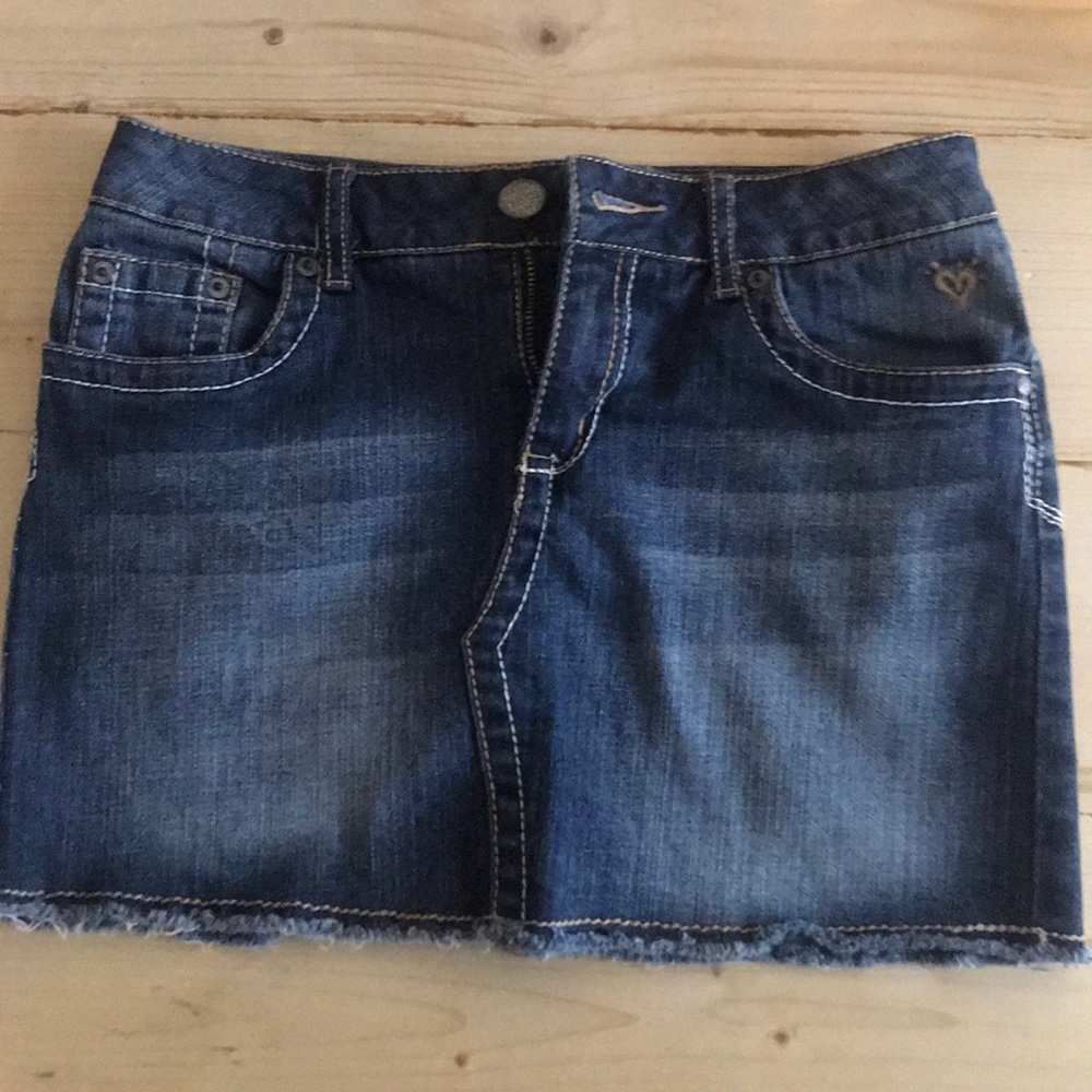 Justice denim skirt